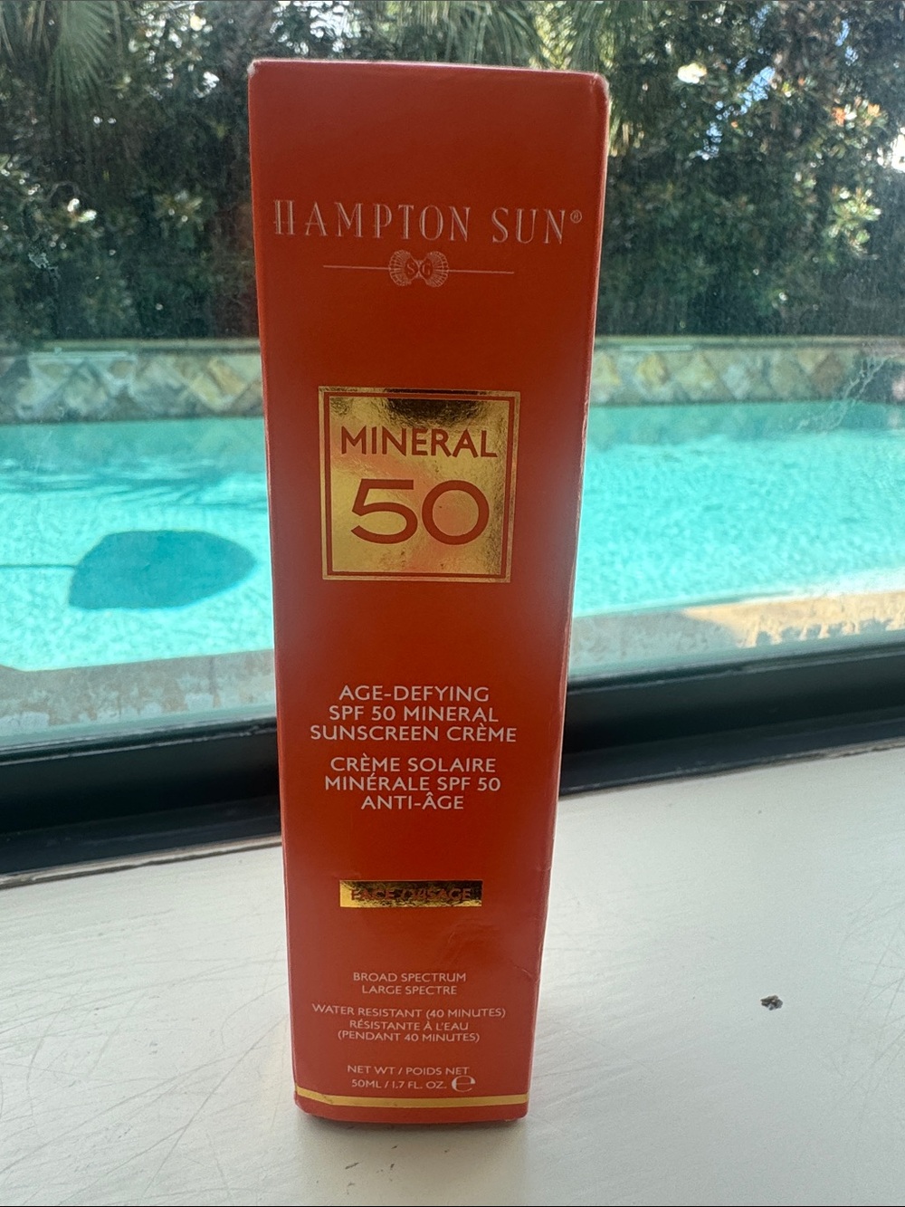 HAMPTON SUN Unopened Mineral SPF 50 Age-Defying Sunscreen Crème